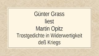 Martin Opitz „Trostgedichte in Widerwertigkeit deß Krieges“ [upl. by Aivato234]