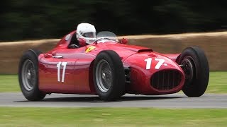 195456 Lancia D50 F1 GREAT amp RAW V8 Sound In Action [upl. by Ledniahs]