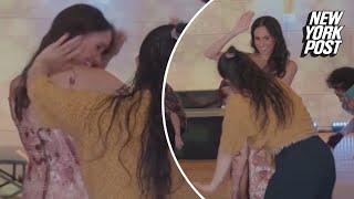 Meghan Markle busts out impressive dance moves during Colombia tour [upl. by Nolte253]