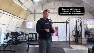 Banded W Rotation 5 Reps hold each for 5 seconds Bicep Tendonitis Rehab [upl. by Iarahs]