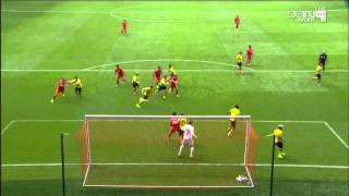 Lovren Header Goal 20 Goal  Liverpool vs Borussia Dortmund Friendly 1082014 [upl. by Eetsim284]