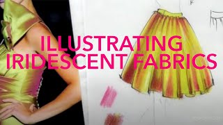 Fashion Illustration Tutorial Iridescent Fabrics [upl. by Siegfried]