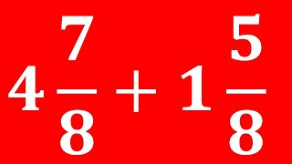 Addition of mixed number with like denominators [upl. by Annasor]