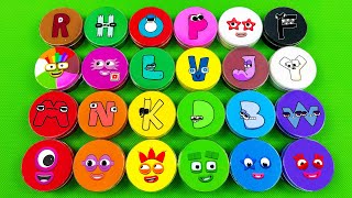 Alphabet Lore  Finding Numberblocks SLIME Colorful With Round Box Coloring Satisfying Video ASMR [upl. by Ajidahk]