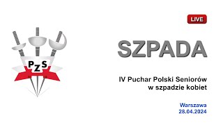 pczerwona IV Puchar Polski seniorów w szpadzie kobiet [upl. by Ellenyl68]