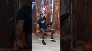 Kettlebell workout from a chair [upl. by Yevad]