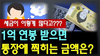 1억 연봉 받으면 세금은 얼마나 낼까 통장에 찍히는 금액은  세금 한 푼도 안 내는 사람은 어떤 사람 [upl. by Lewej]