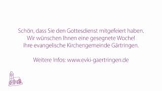 Ev Kirchengemeinde Gärtringen  Gottesdienst 3November [upl. by Anilra]