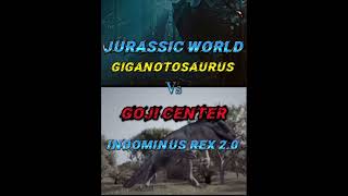 Goji center indominus Rex vs giganotosaurus Jurassic World GojiCenter [upl. by Alban668]