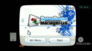 SaveGame Manager GX Wii Wad [upl. by Sherye]