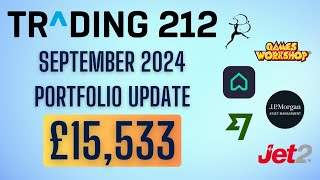 Trading 212 Portfolio Update  Stocks amp Shares ISA  September 2024 [upl. by Lamiv328]