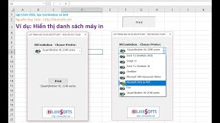 Program VBA to add list printer to ComboBox have image icon  BSAC Controls [upl. by Losiram]