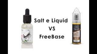 The difference between salt nic and premium regular freebase nic ejuice [upl. by Haral165]