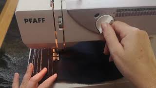 Nähmaschine PFAFF Hobby 1020 Test Sewing machine review швейная машина тест [upl. by Puna]