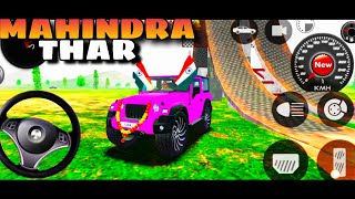 Mahindra thar game  Indian car simulator 3d  car driving offroadvillage Android gameplay [upl. by Nnanaej]