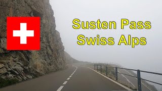 🇨🇭SWITZERLAND Driving in low visibility  Susten Pass 4k 🏞️ Foggy Swiss Alps [upl. by Baras712]