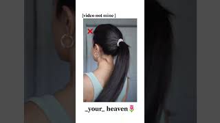 Easy ponytail hack music kpop rosé hairstyle [upl. by Dorej51]