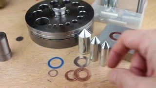 How to make Washers  with Pepe Tools Centre Positioning Dies [upl. by Maude]