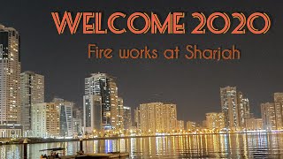 New Year 2020 Fireworks  Al Majaz Waterfront  Sharjah  UAE [upl. by Aiek]