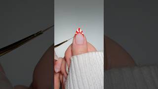 Christmas asmr nail tutorial ♥️🎀 christmas nailart shorts asmr [upl. by Aroved215]