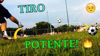 COMO PEGARLE CON EL EMPEINE Tiro potente [upl. by Kilby141]