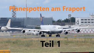 PLANESPOTTING am FRAPORT Teil 1 [upl. by Eedissac]