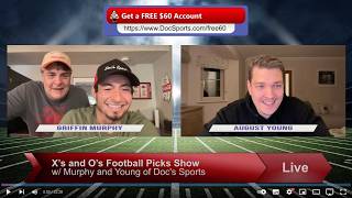 College Football Week 10 Best Bets NFL Week 9 Predictions Xs and Os Betting Show Docs Sports [upl. by Larimer]