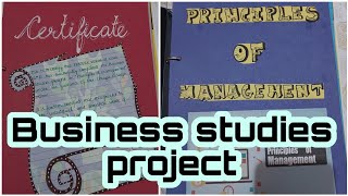 BST Class 12th FULL MARKS project on principles of management😱cbseicseprojectboardsbstbusiness [upl. by Trey371]