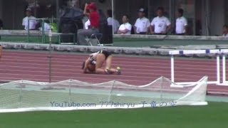 【日本陸上2012】①痛恨の転倒★女子400mHハードル決勝☆ロンドン五輪代表選考競技★東京オリンピック2020のトラックでも転倒者続出！ヤンマースタジアム長居 Womens Athletics [upl. by Iver]