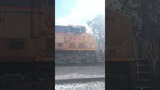 Sd70ace 8535 leading 45acccte 6020 at Galveston sub railfan [upl. by Nywra]