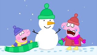 Peppa Pig Snow Adventure Episode Funny Facial Expressions [upl. by Eeldivad]