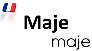 How to Pronounce Maje CORRECTLY French Fashion Brand Pronunciation [upl. by Sateia]