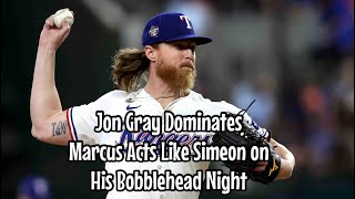 Texas Rangers Roll 71 over Washington Behind Jon Gray amp Marcus Semien on Semien Bobblehead Night [upl. by Gide765]