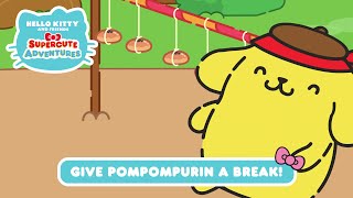 Give Pompompurin a Break  Hello Kitty and Friends Supercute Adventures S4 EP 7 [upl. by Anoik742]