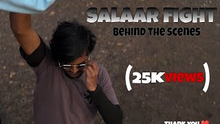 Making video of salaar fight scene fan made 🤪  salaar salaarmovie behindthescene fighting [upl. by Eniahs]