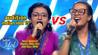 Indian idol season 15 audition video mansi aur Mayuri letest performance [upl. by Annavaig]