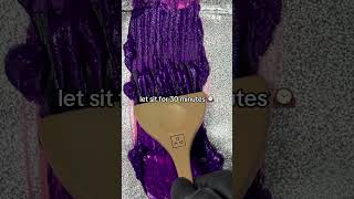 Go from pink to purple with Good Dye Young semipermanent hair dye haircolor hairtransformation [upl. by Nylesoj]