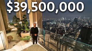 Inside a 39500000 New York City PENTHOUSE with Amazing City Views [upl. by Nodnarg]