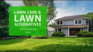 Virtual Gardening Series Lawn Care amp Lawn Alternatives [upl. by Kcirded]