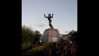 The Emancipation Statue Bussa Roundabout At Haggatt Hall St Michael Barbados 🇧🇧 2 [upl. by Cam411]