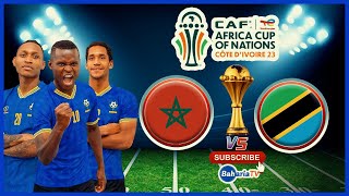 🔴 LIVE MOROCCO  3  vs  0  TANZANIA AFCON 2023 [upl. by Oirobil61]