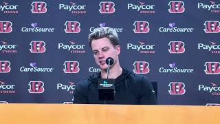 Joe Burrow talks Khalil Herbert and NFL schedule makers returning him to Baltimore on Thursday night [upl. by Leinahtam967]