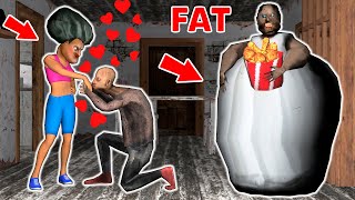 Fat Granny vs Beautiful Scary Teacher vs Grandpa and love  Gameplay Animation p20 [upl. by Alliuqal]