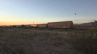 Union Pacific 5354 EBD mixed freight  Ogee Junction Empirita Rd near Mescal AZ 102424 [upl. by Shakti554]