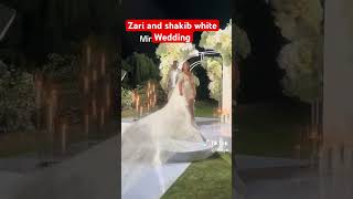 ZARI THE BOSS LADY AND SHAKIB white wedding viral [upl. by Leanor]