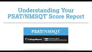 Understanding Your PSATNMSQT Score Report [upl. by Enos525]