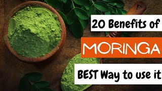 20 Moringa Powder Benefits AND How To Use It [upl. by Einrae]