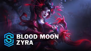 Blood Moon Zyra Skin Spotlight  League of Legends [upl. by Damek]