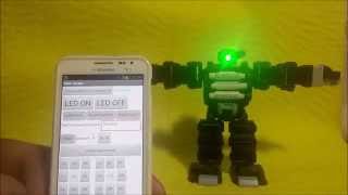 Android controlled iSOBOT Arduino BluetoothtoIR Bridge [upl. by Mollie]