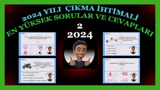 2024 Ehliyet Soruları Ve Cevapları En Çok çıkan ehliyet sınav soruları 2024 [upl. by Wiese]